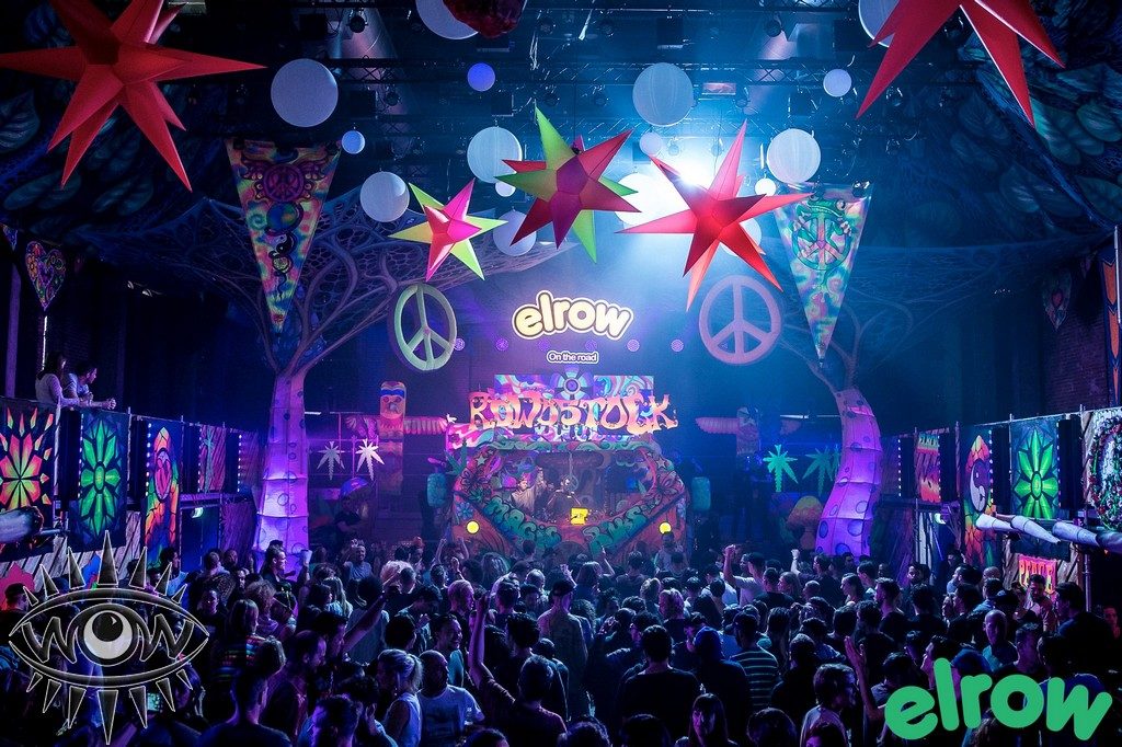 club decor installation elrow techno events inflatables for hire