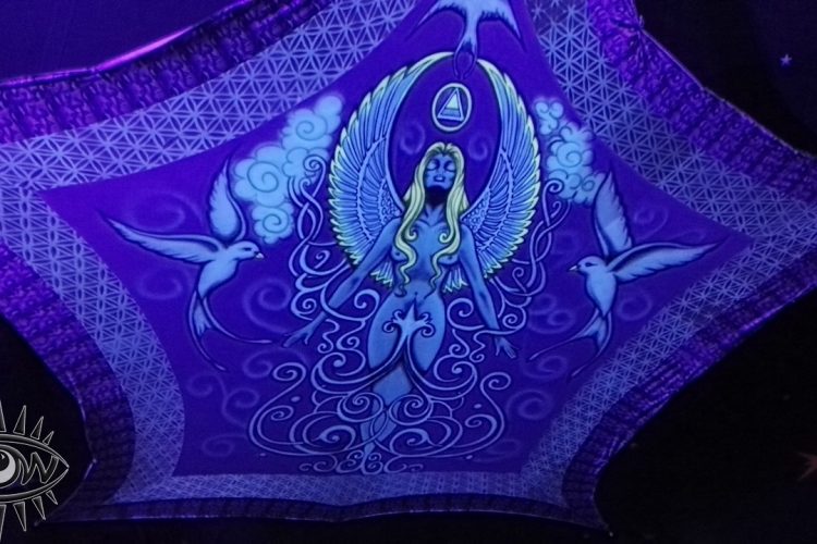 diosa de aire arte spray por alquiler