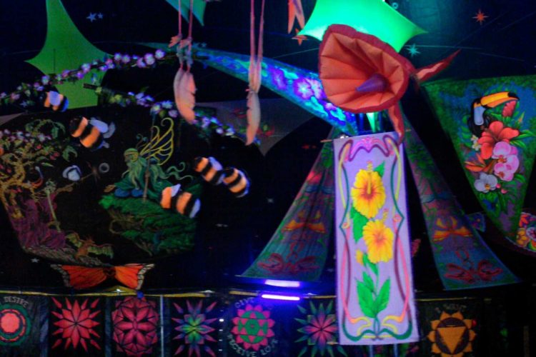deco organico arte festivales creaciones pinturas zen arte fluorescente