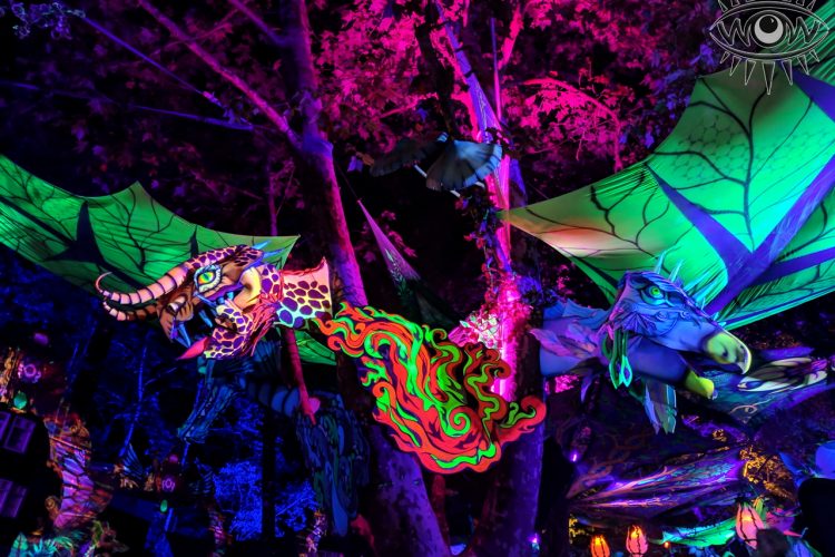 dragones 3D hechas a mano instalaciones impactantes en eventos