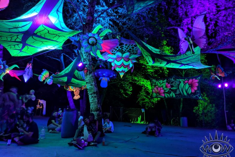 bosque de hadas fiestas encantadas embrujadas arte fluorescente orgánico