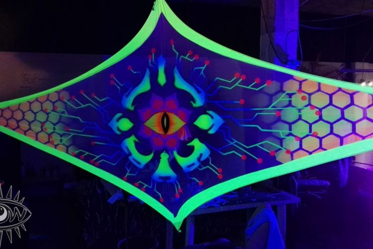 ojo cibernético arte futurístico alquilable