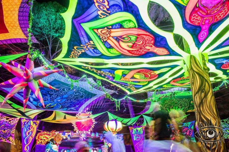 Outdoor festival installation lycra roof artwork inflatables for hire decor service