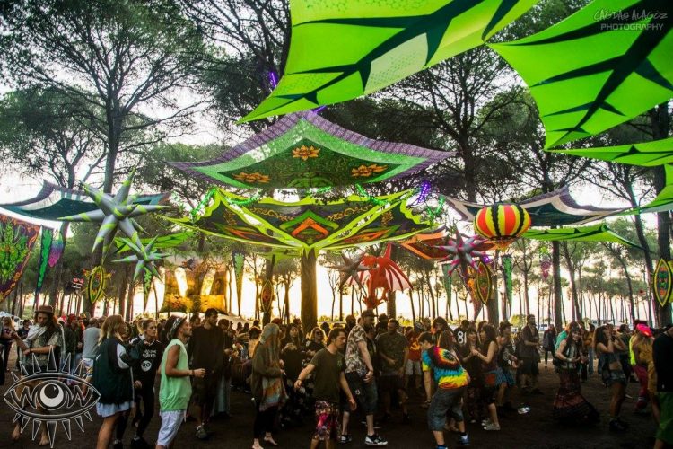 Outdoor festival installation lycra roof artwork inflatables for hire decor service
